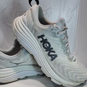 Hoka One One Gaviota 5 Mens SZ 13D Gray / White Running Shoes